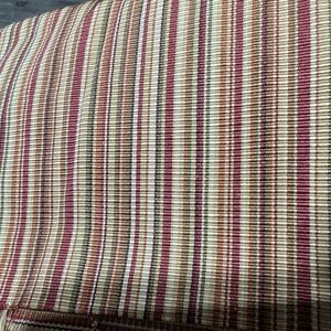 Striped Red and Cream Fabric